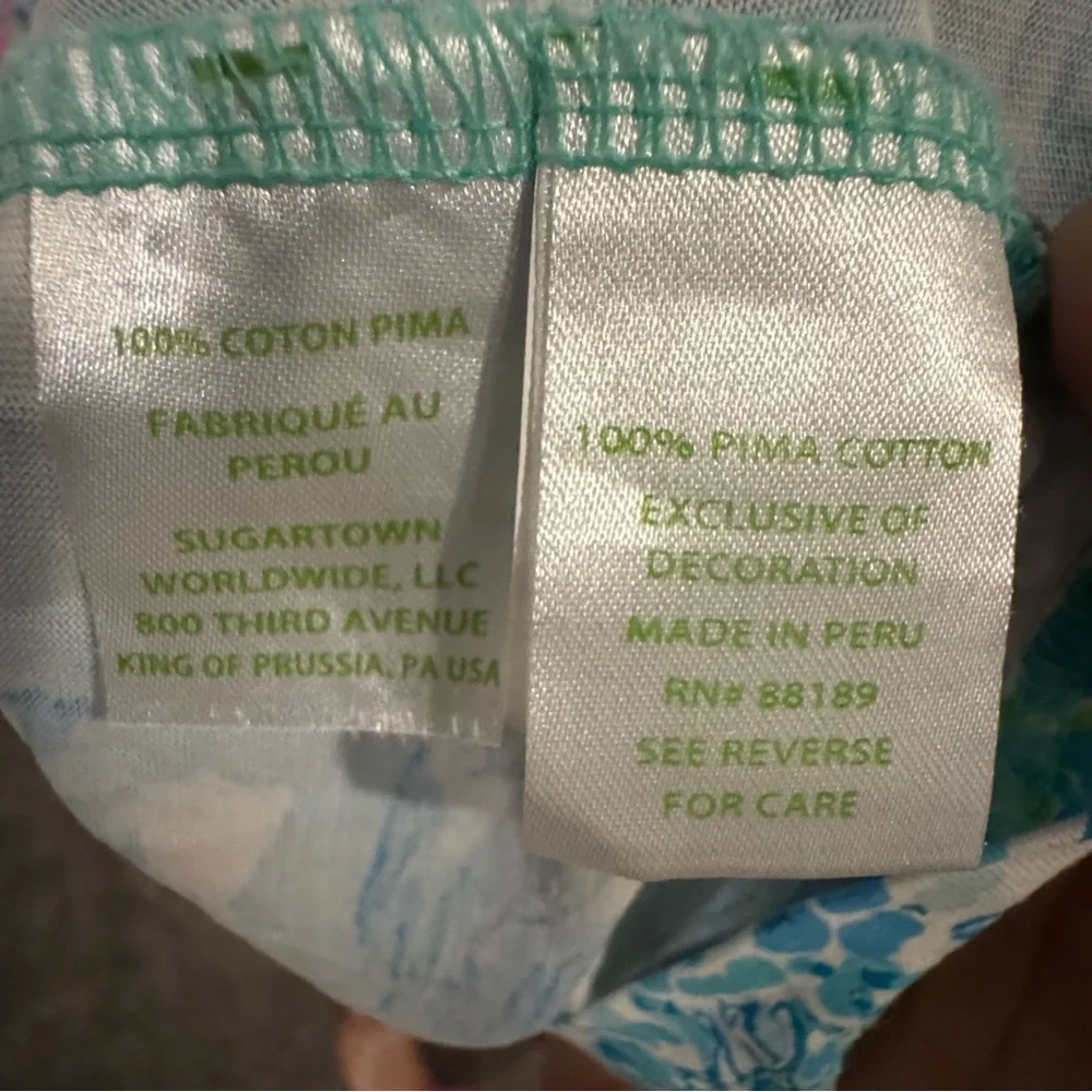 Lilly Pulitzer XL Margot Sunshine City Gustavia Green Swing‎ Mini Dress NWOT - Picture 9 of 9